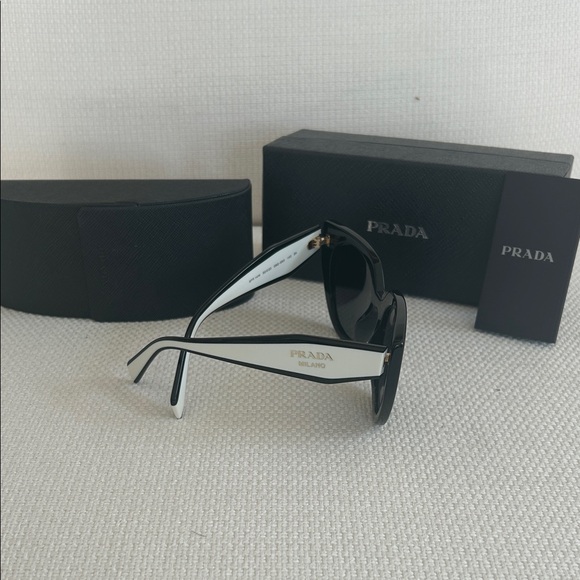 Prada Women\'s Bold Black Sunglasses